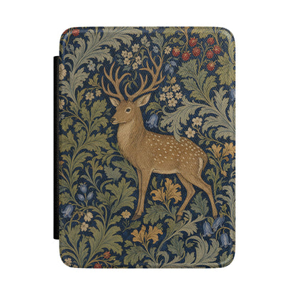 Morris Deer Kindle case front cover with the stag tapestry print