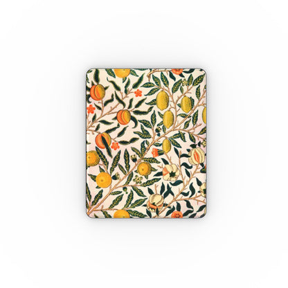Morris Fruit iPad case front cover with lemons and pomegranates on cream
