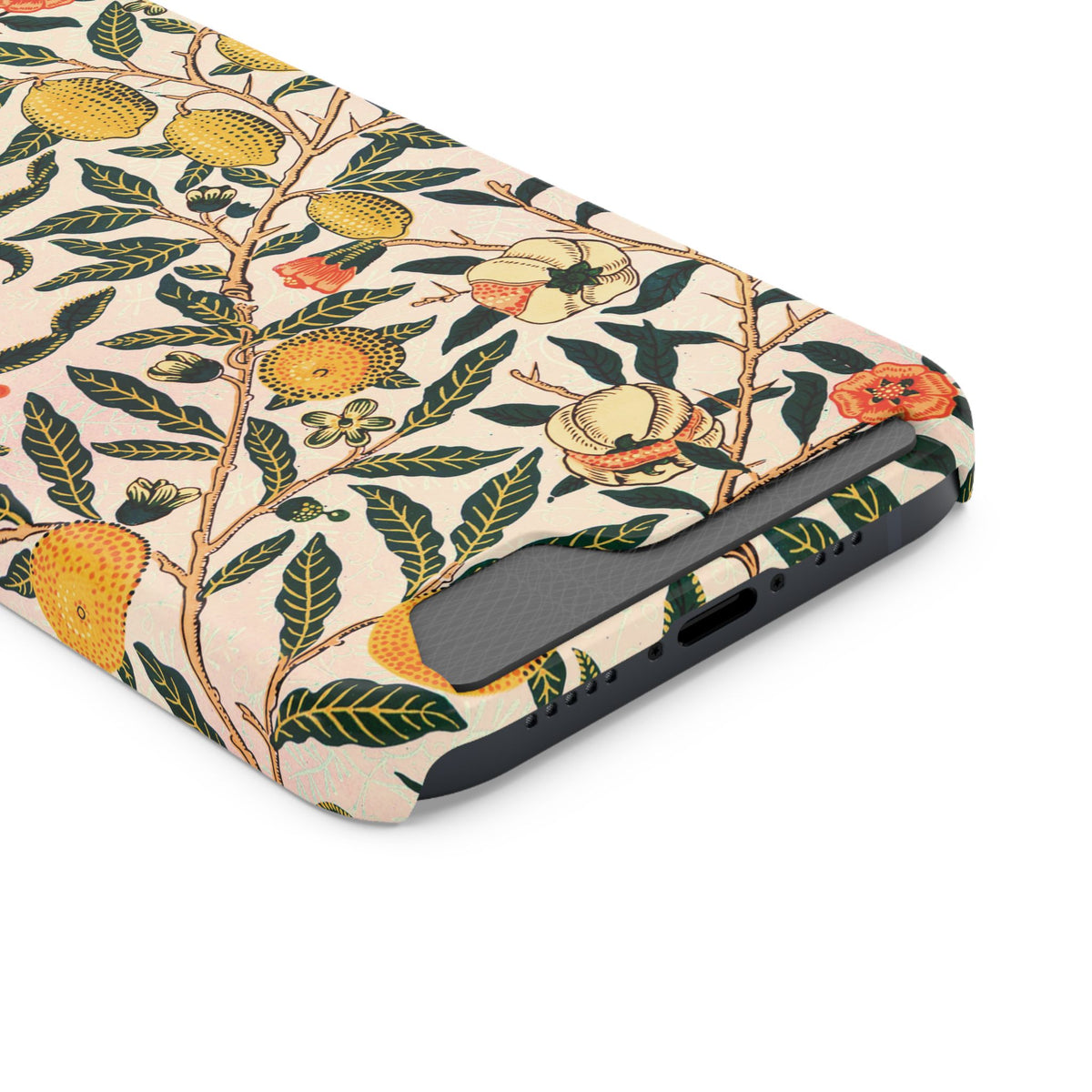Morris Fruit card holder phone case showing the card slot
