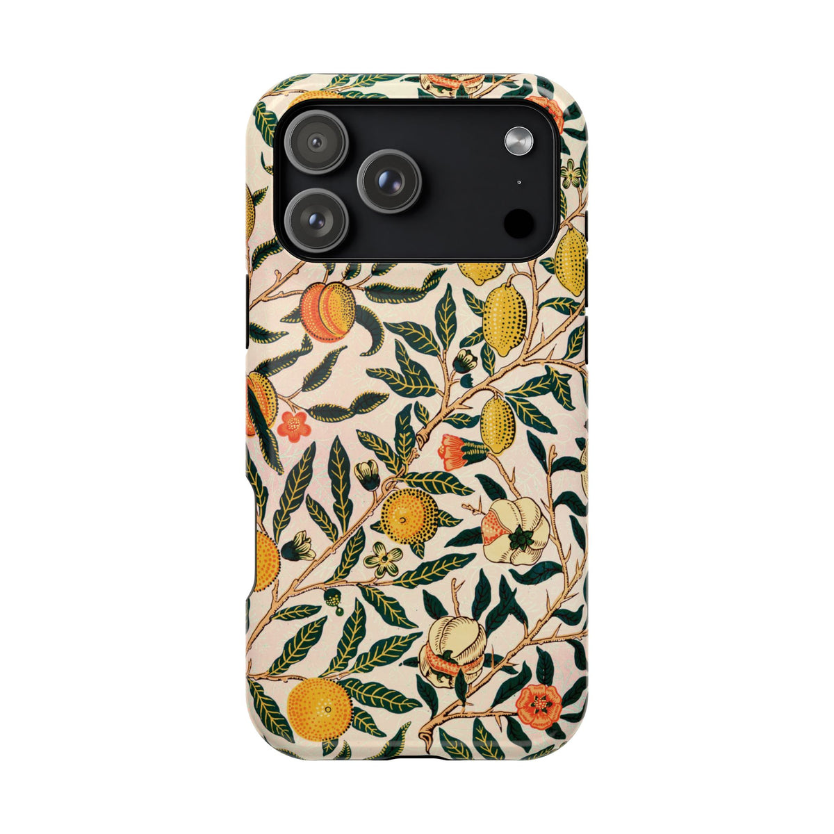 Morris Fruit magnetic phone case on an iPhone Pro