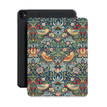 Morris Strawberry Thief iPad Case | William Morris Cover with Pencil Holder