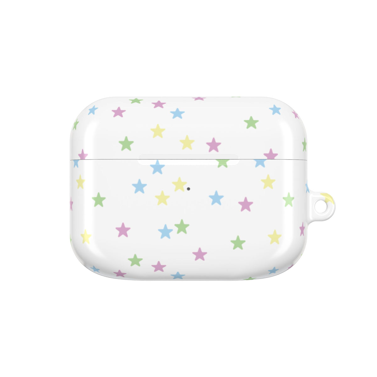 Pastel stars AirPods case front view
