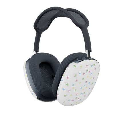 Pastel Stars shells fitted on a pair of AirPods Max headphones