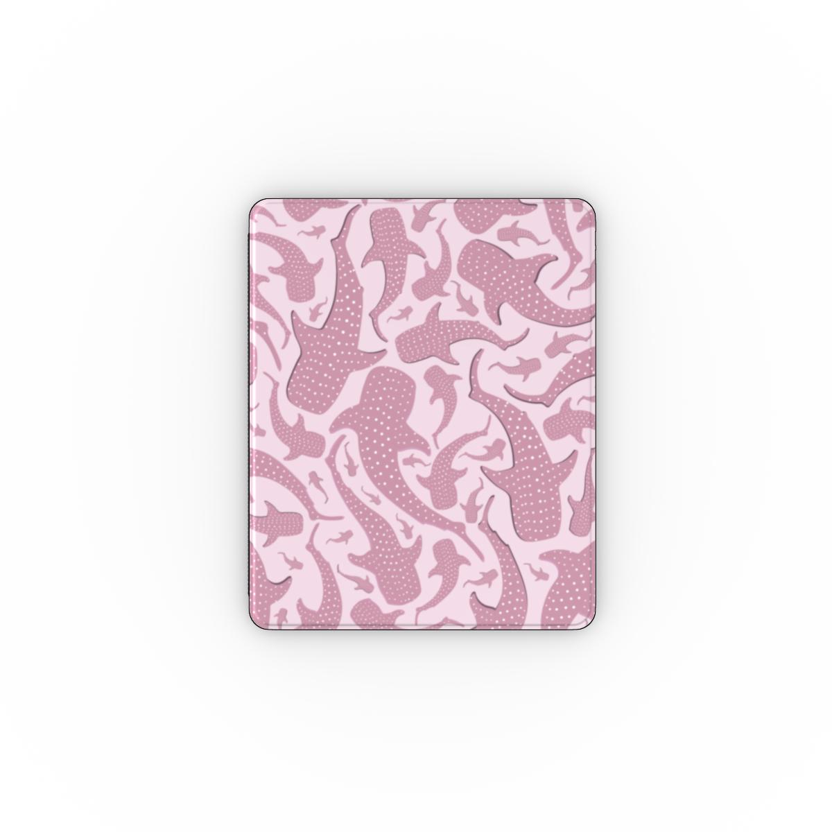 Pink Whale Shark iPad case front cover