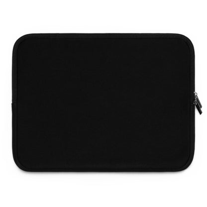 Black back of the red hearts laptop sleeve
