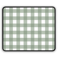 Sage Gingham Mouse Mat