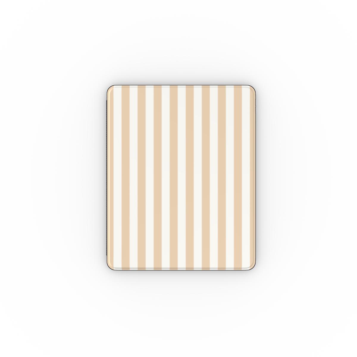 Sand cabana stripe iPad case front cover
