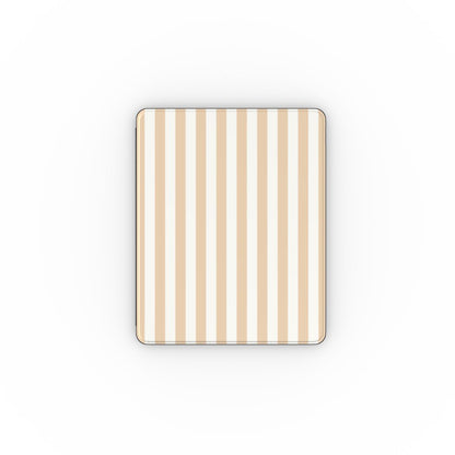 Sand cabana stripe iPad case front cover