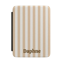 Sand Cabana Stripe Personalized Kindle Case