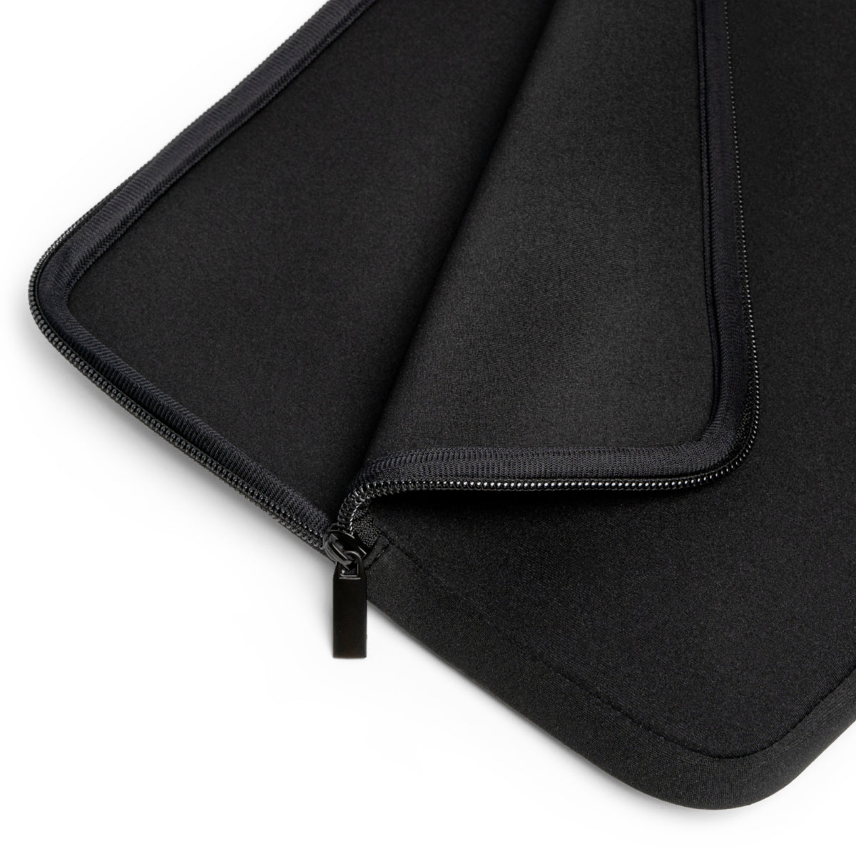 Teal Whale Shark laptop sleeve unzipped showing the padded interior