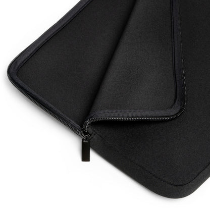 Teal Whale Shark laptop sleeve unzipped showing the padded interior