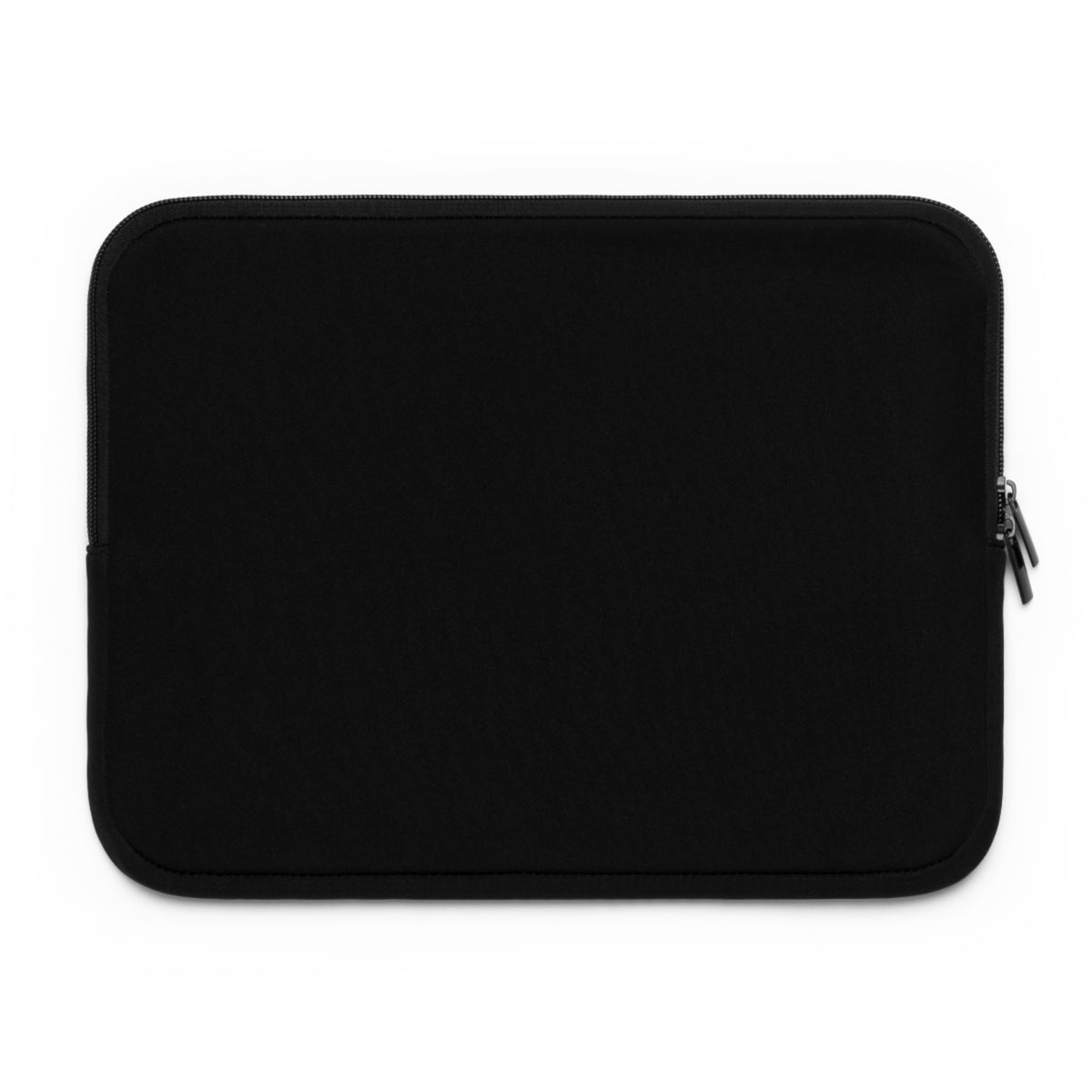 Black back of the Yellow Cabana Stripe laptop sleeve